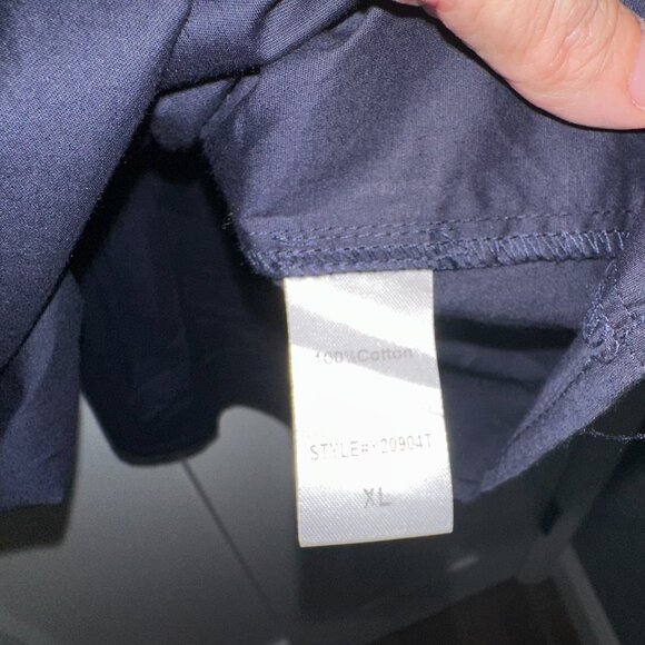 Tuckernuck Pomander Place - Navy Cotton Poplin Kenzo Dress XL - Picture 5 of 6